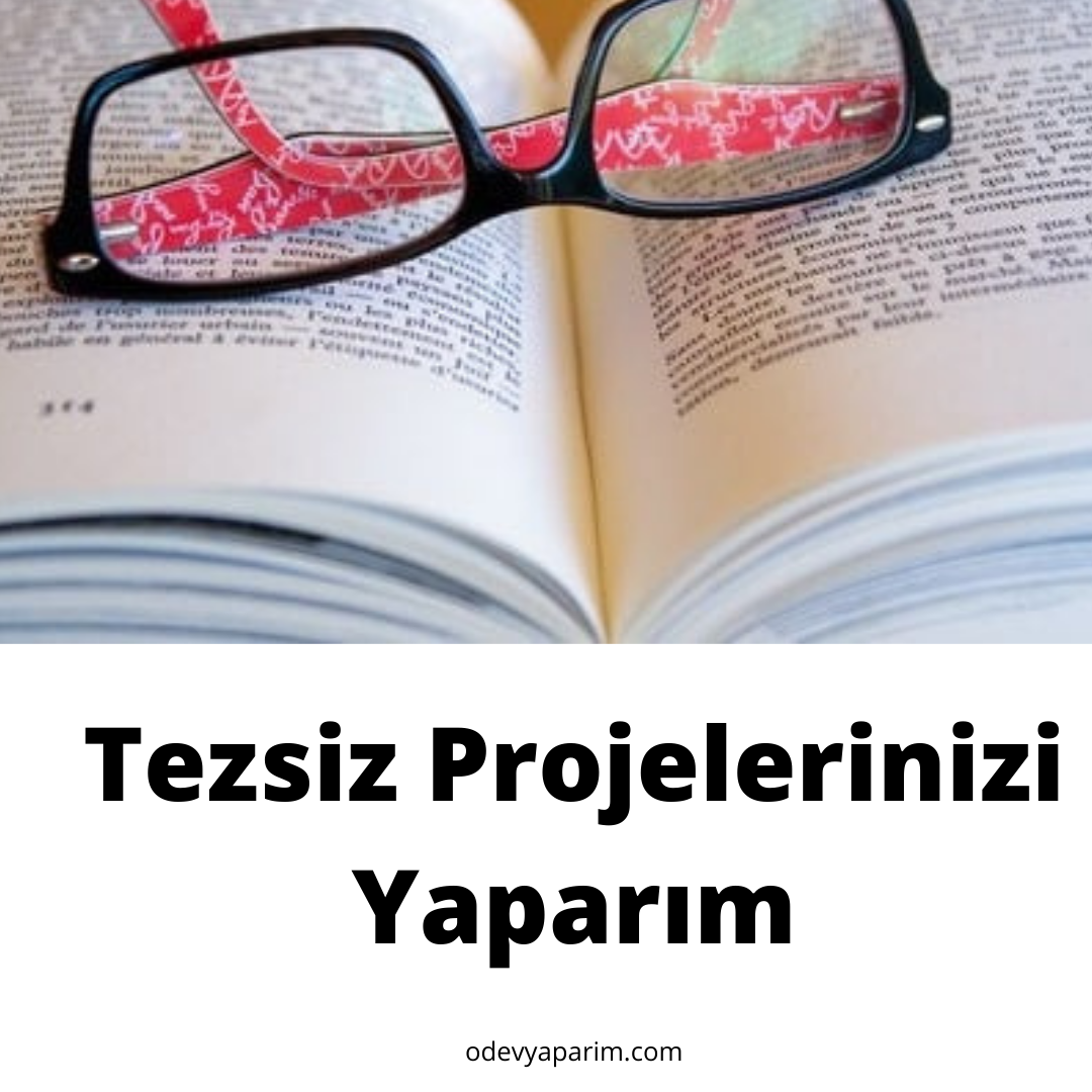 Tezsiz yüksek lisans projelerinizi yaparım